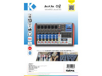 Karma 8 Canais USB/Bluetooth KM-MXM08